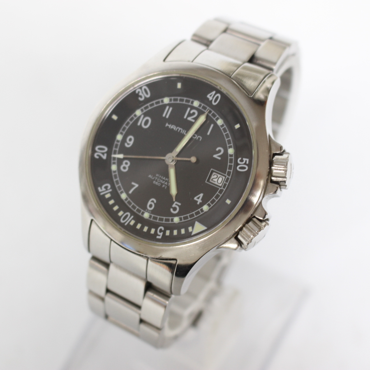HAMILTON ハミルトン デイト アナログ カーキ 自動巻き 腕時計 H775150 ブラック