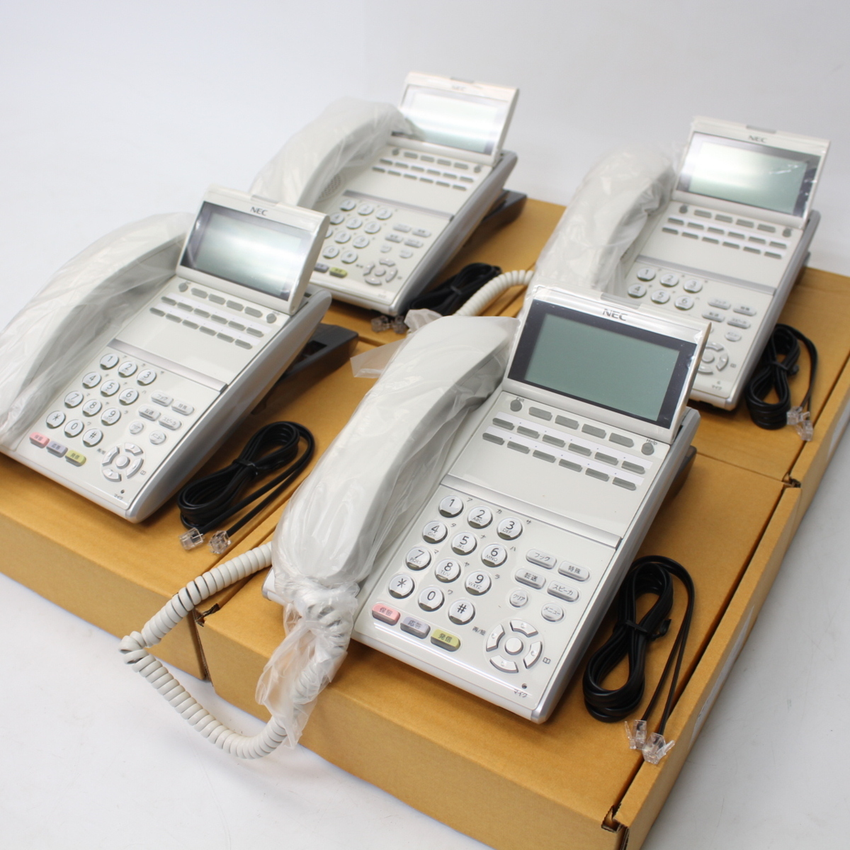 NEC ビジネスフォン4台セット DT400 Series DTZ-12D-2D TEL/DZV D-2Y