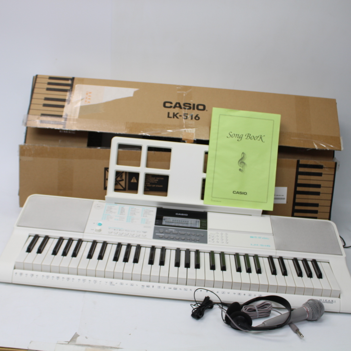 【美品】CASIO カシオ 光ナビゲーション キーボード LK-516