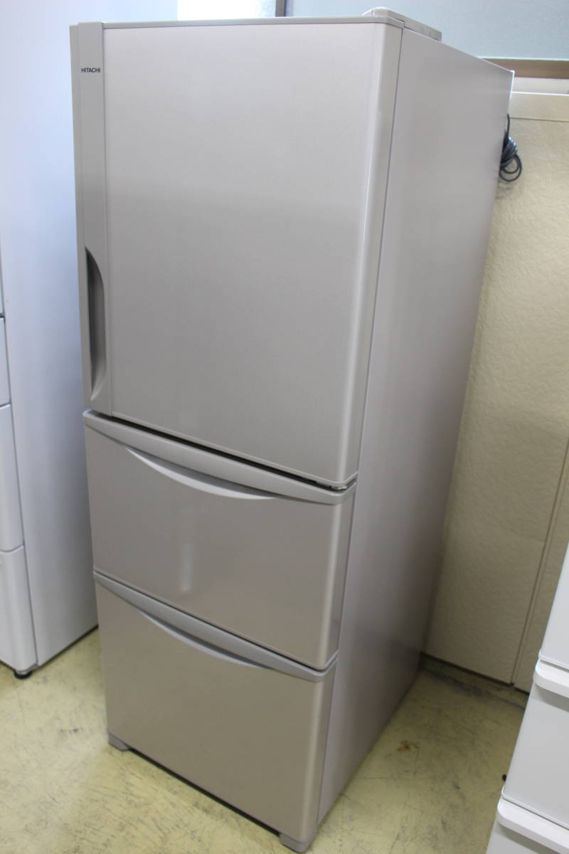 HITACHI ノンフロン冷凍冷蔵庫 415L 2015年製 R-K42E (SH) 自動製氷右 