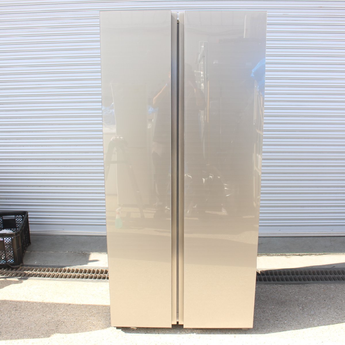 東京都新宿区にて アクア ノンフロン冷凍冷蔵庫 AQR-SBS45J 2020年製 を出張買取させて頂きました。