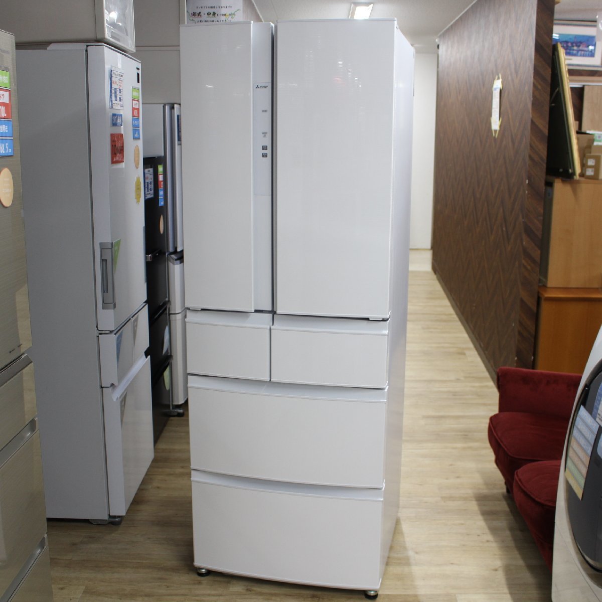 横浜市西区にて 三菱電機 ノンフロン冷凍冷蔵庫 MR-R46H-W 2022年製 を出張買取させて頂きました。