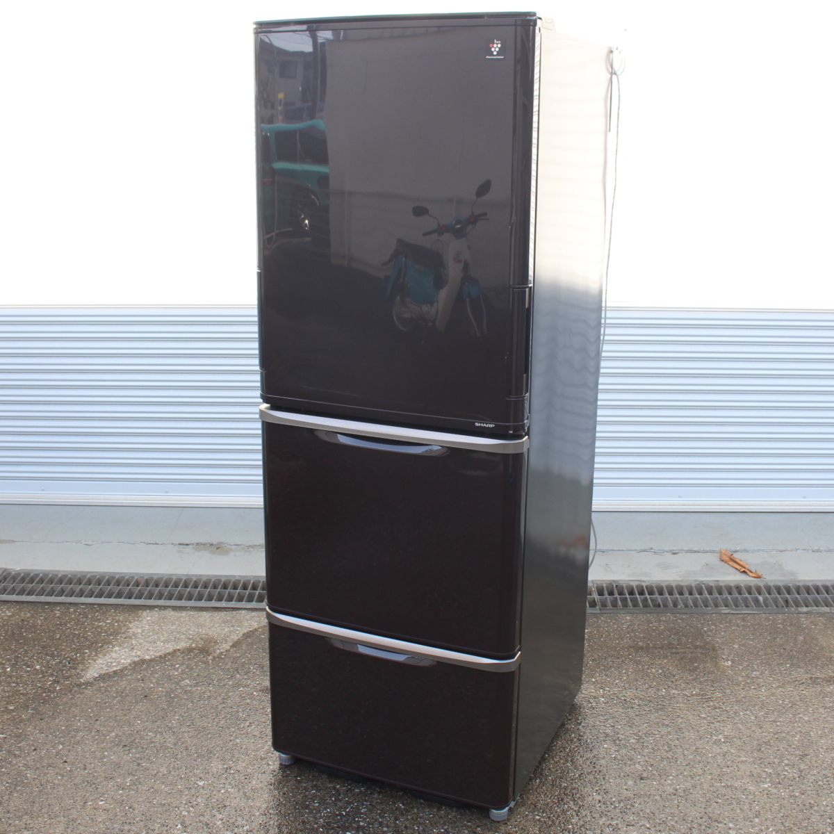 シャープ ノンフロン冷凍冷蔵庫 SJ-PW35A-T 3ドア 350L 2015年製 どっちもドア開閉