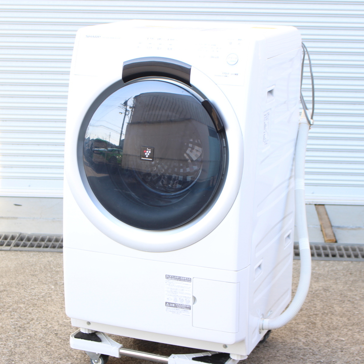 全自動洗濯機 ES-S7A-WL ホワイト 7kg コンパクトサイズ ドラム型洗濯機 シャープ 2016年製