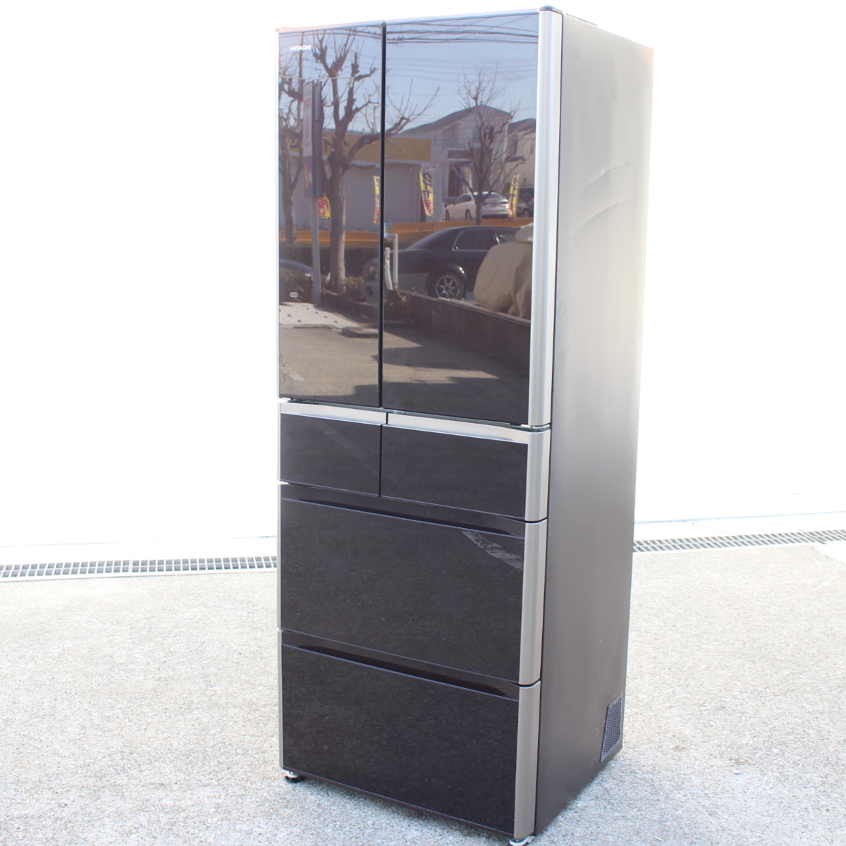 日立 ノンフロン冷凍冷蔵庫 R-G4800E クリスタルブラウン 475L 6ドア 2015年製
