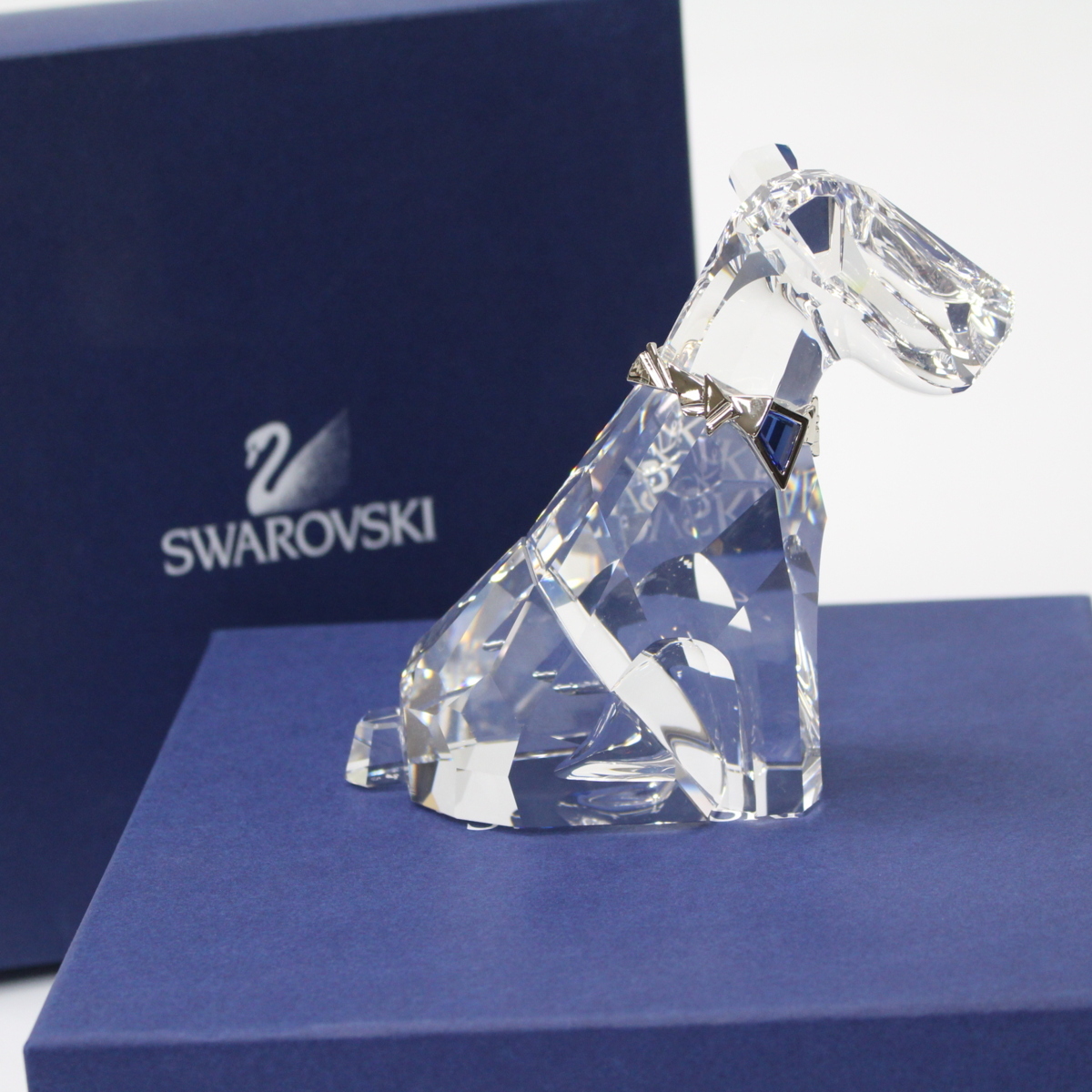 SWAROVSKI おすましテリア スワロフスキー 犬 置物 クリスタルガラス 289202