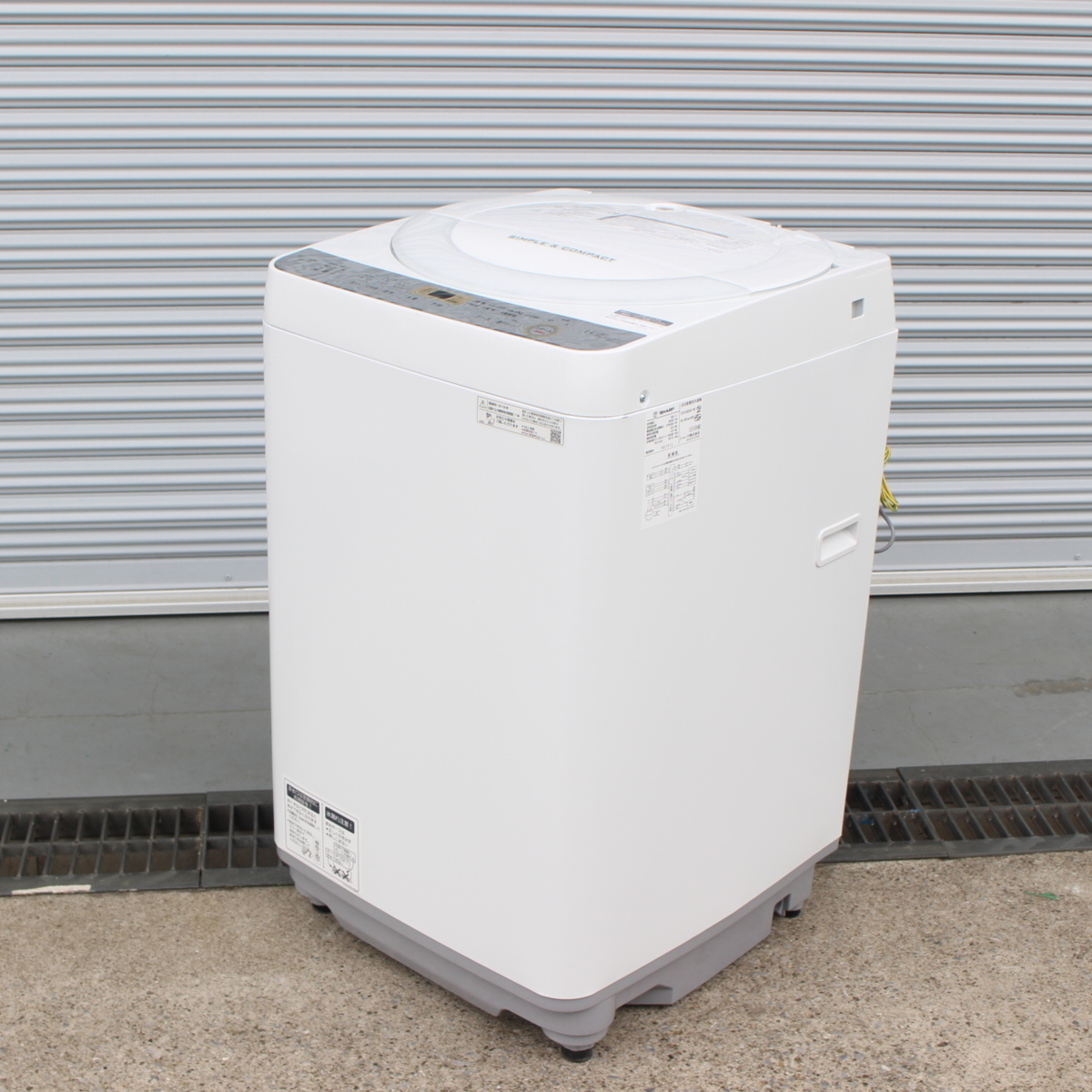 シャープ 全自動洗濯機 ES-GE6C 6kg  2019年製