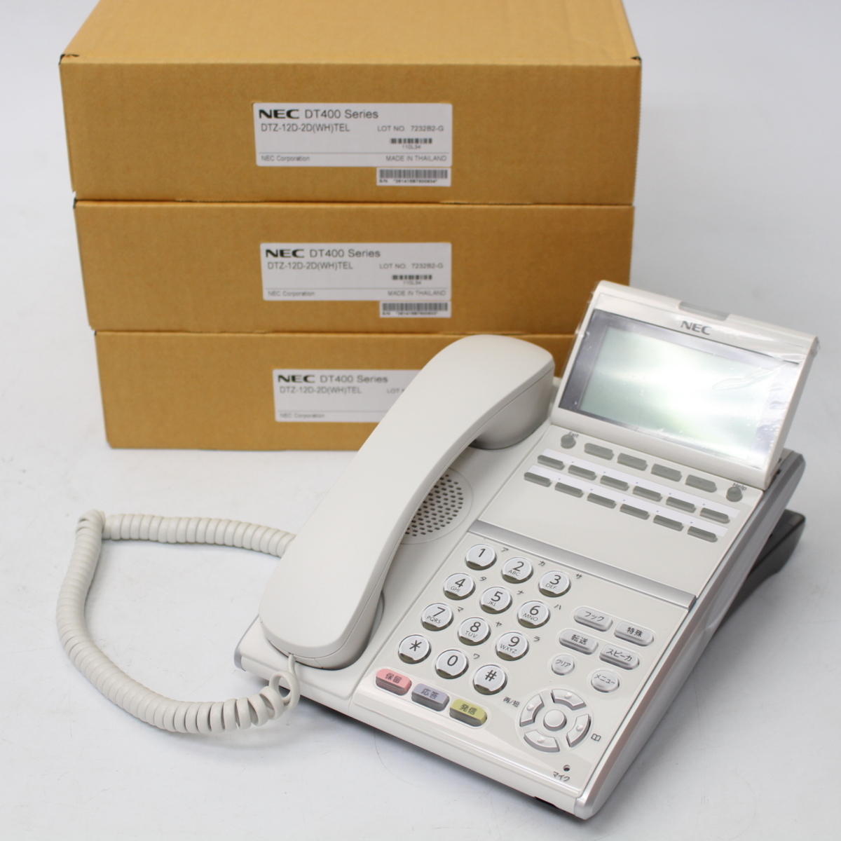 NEC ビジネスフォン3台セット DT400 Series DTZ-12D-2D TEL/DZV D-2Y