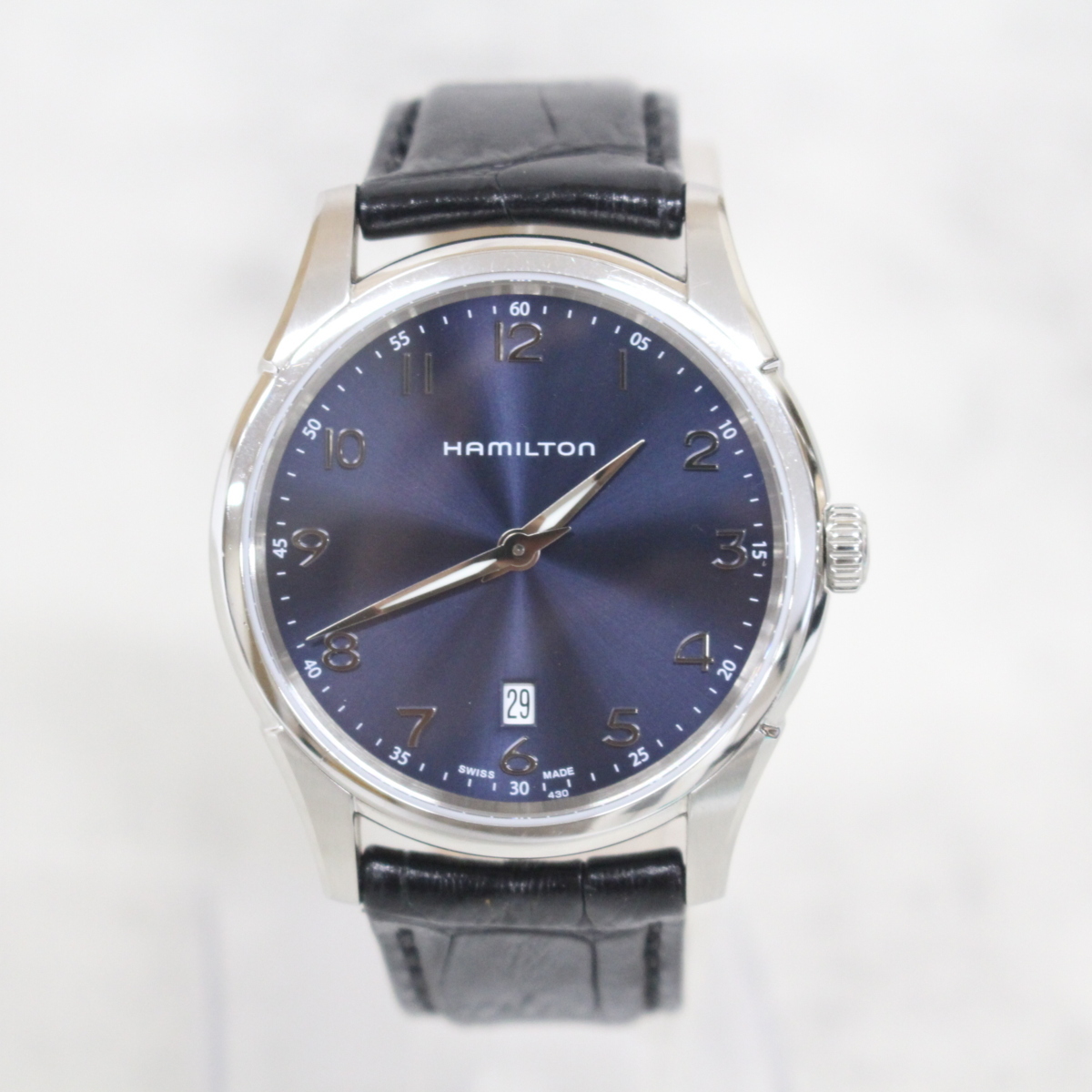 横浜市都筑区にて HAMILTON ジャズマスター シンライン クオーツ　腕時計 H385111  を出張買取させて頂きました。