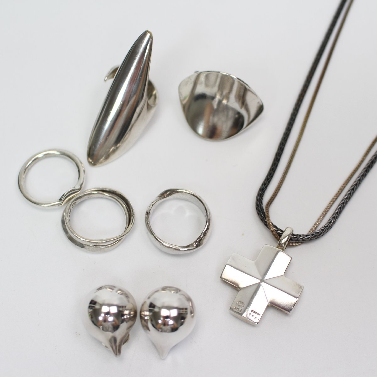 東京都多摩市にて ジョージジョンセン シルバー 指輪 イヤリング ネックレス SV 925  を出張買取させて頂きました。