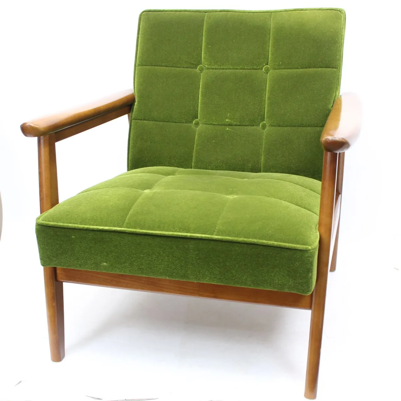 神奈川県横浜市瀬谷区にて カリモク60 Ｋチェア モケットグリーン 1シーター  を出張買取させて頂きました。