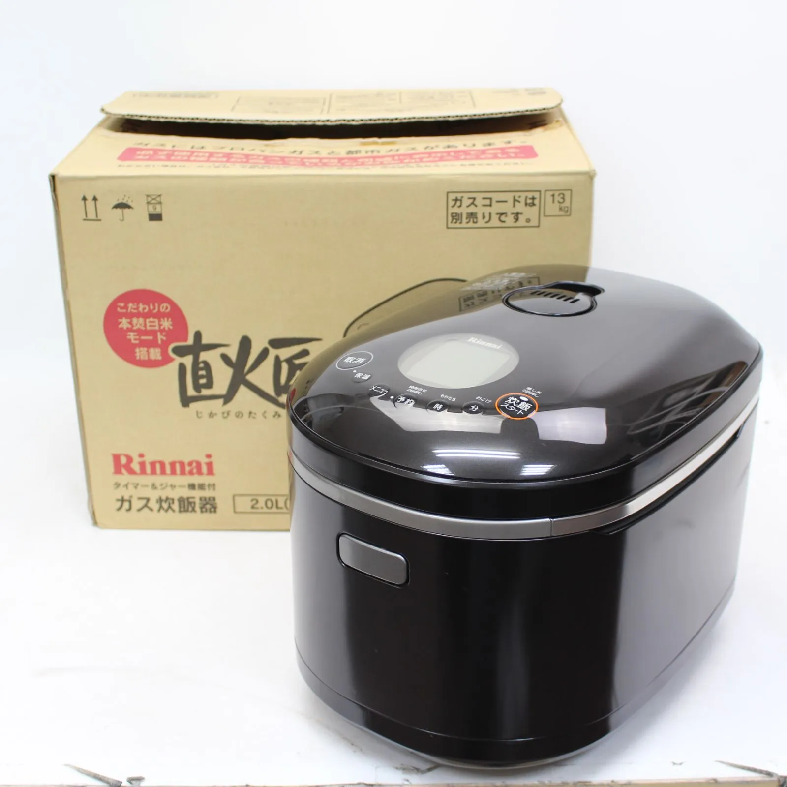 埼玉県入間市にて リンナイ ガス炊飯器 都市ガス 2~11合 RR-100MST