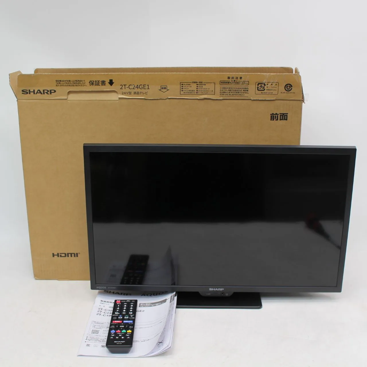 東京都三鷹市にて SHARP テレビ 2T-C24GE1 2025年製 を出張買取させて頂きました。