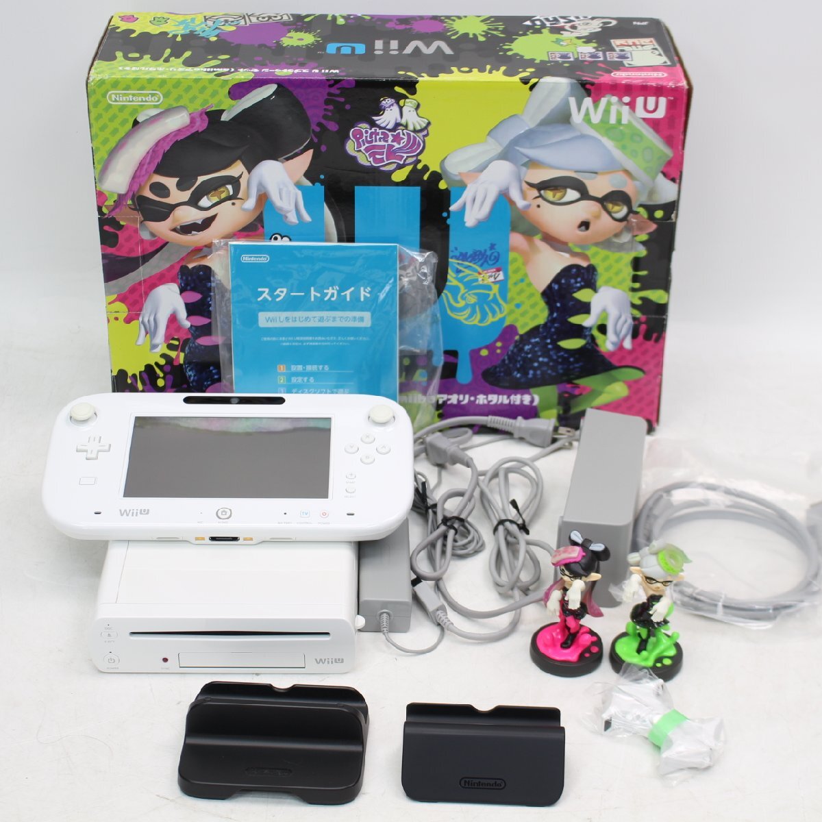 新品・任天堂 WiiU 本体 スプラトゥーンセット 32GB ホワイト