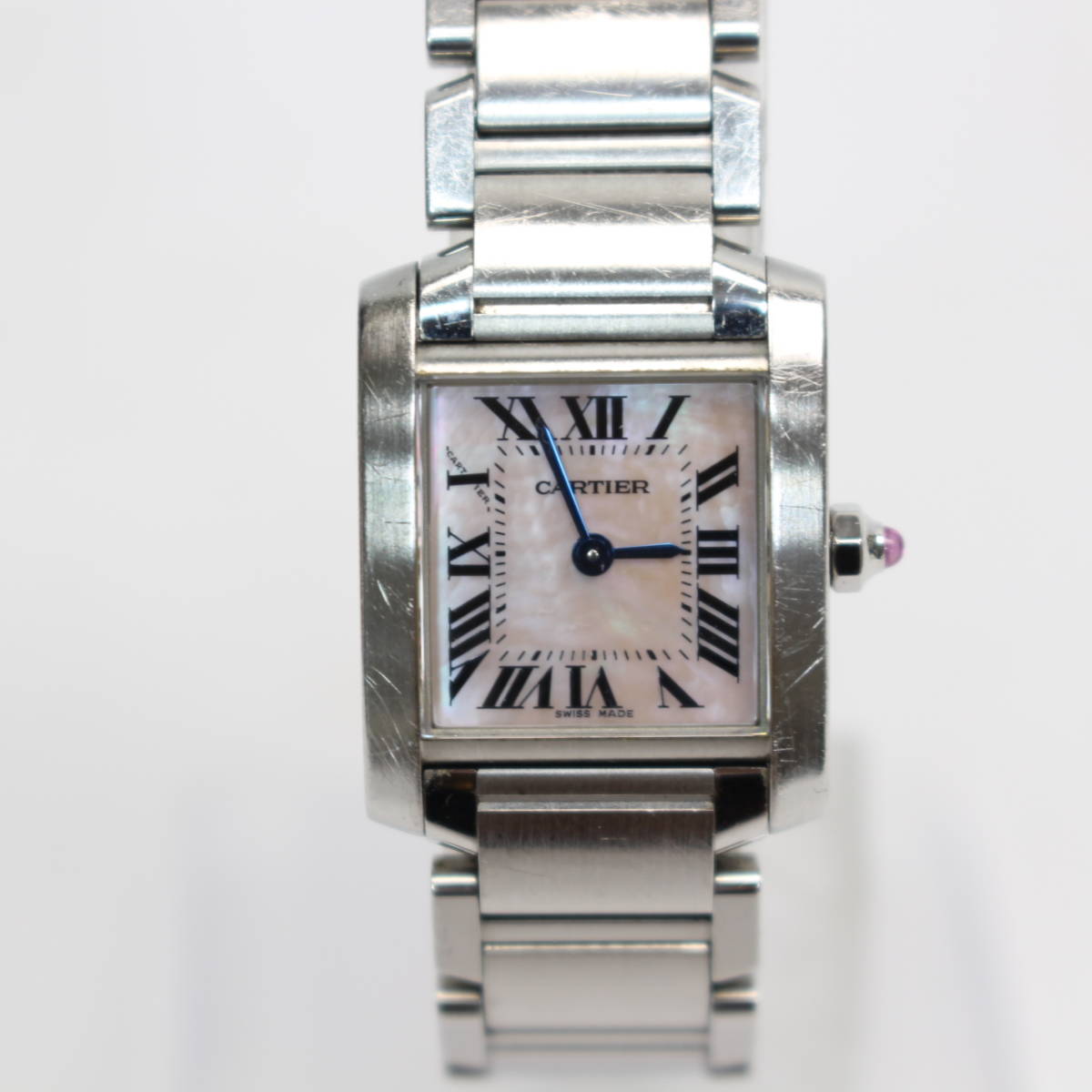 東京都中野区にて カルティエ 腕時計　タンクフランセーズ SM ピンクシェル 2384  を出張買取させて頂きました。
