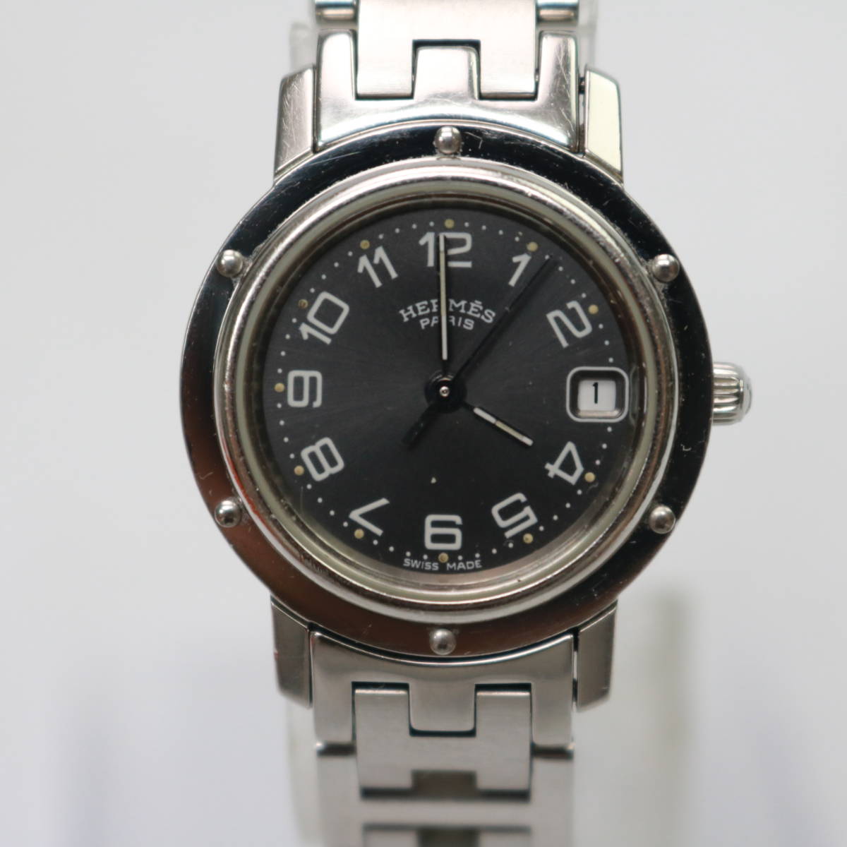 川崎市川崎区にて エルメス 腕時計 クリッパー CL4210  を出張買取させて頂きました。