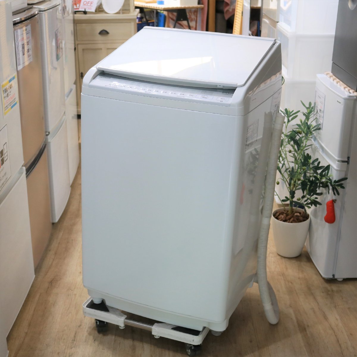 川崎市宮前区にて 日立  洗濯乾燥機　ビートウォッシュ BW-DV80F 2021年製 を出張買取させて頂きました。