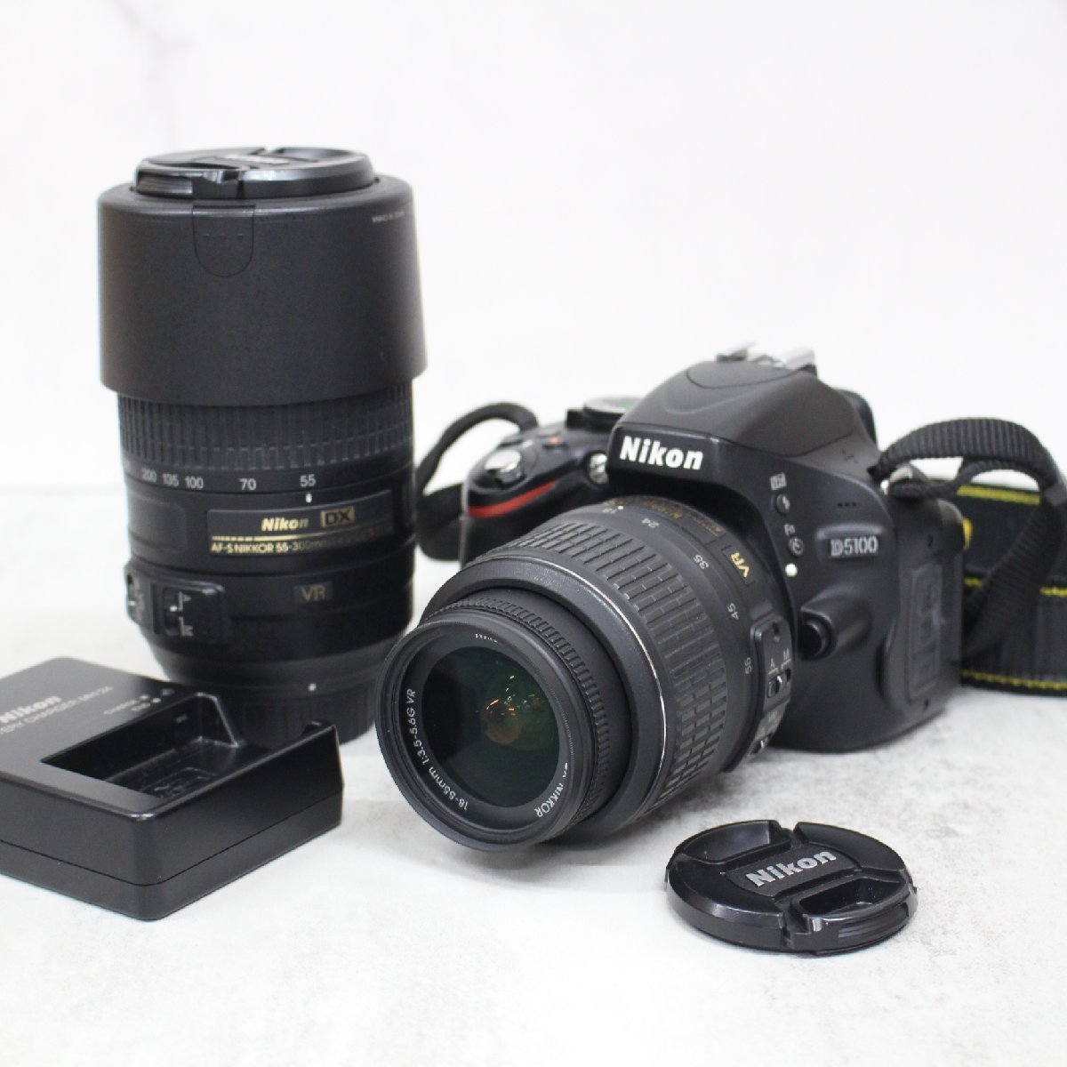 横浜市神奈川区にて ニコン Nikon D5100 ダブルズームキット 一眼レフカメラ AF-S DX NIKKOR 18-55mm AF-S DX NIKKOR 55-300mm  を出張買取させて頂きました。