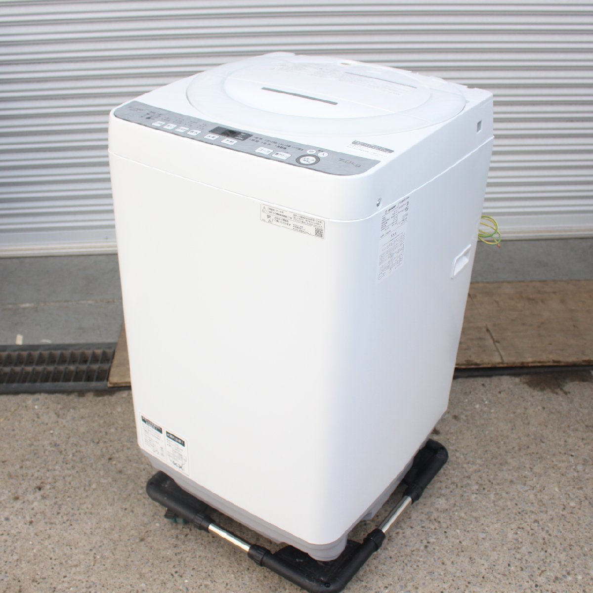 東京都練馬区にて シャープ 全自動洗濯機 ES-GE7D-W 2019年製 を出張買取させて頂きました。