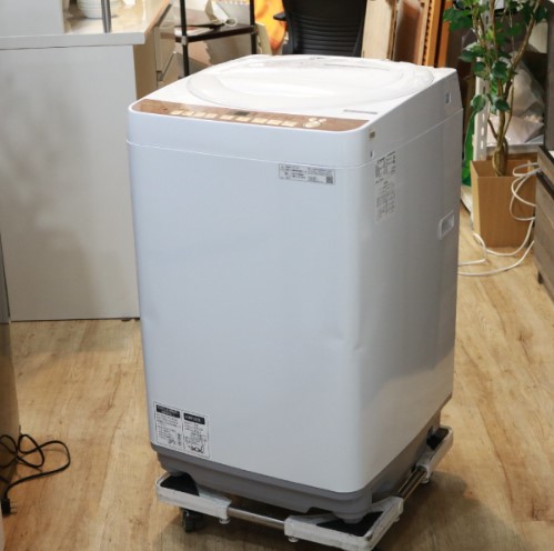 川崎市多摩区にて シャープ 全自動洗濯機 ES-T712-T 2019年製 を出張買取させて頂きました。
