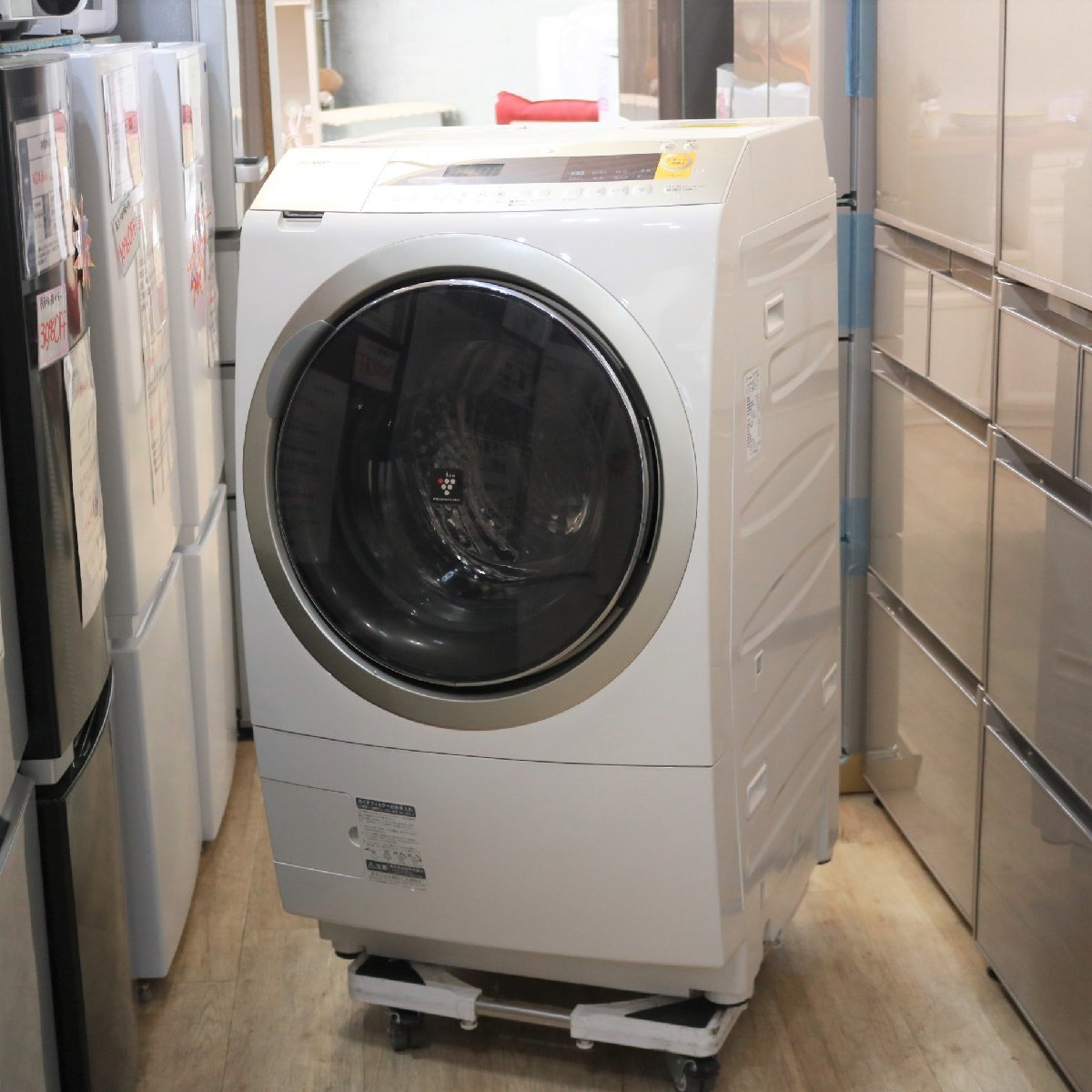 東京都練馬区にて シャープ ドラム式プラズマクラスター洗濯乾燥機 ES-ZP1-NR 2016年製 を出張買取させて頂きました。