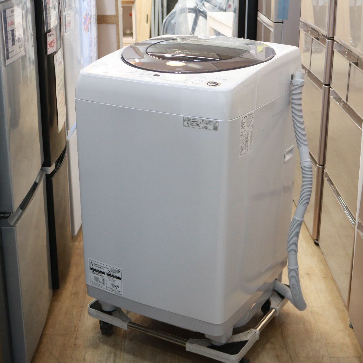 横浜市瀬谷区にて シャープ 洗濯機 ES-GW11F-S 2022年製 を出張買取させて頂きました。