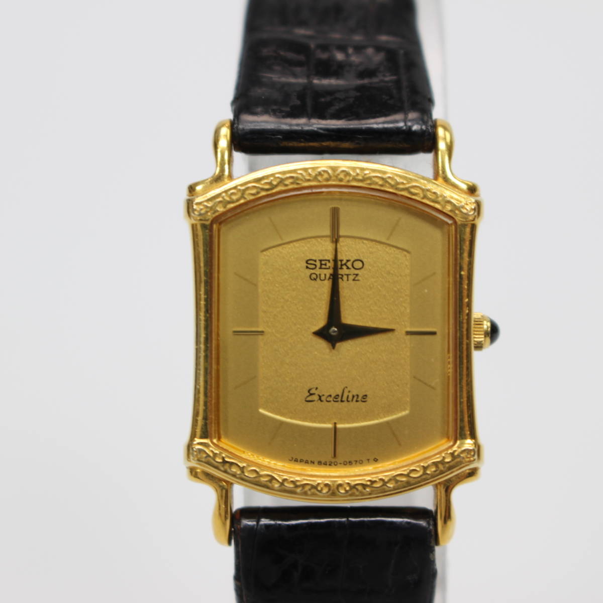 セイコー エクセリーヌ 8420-6140 14K クォーツ  腕時計