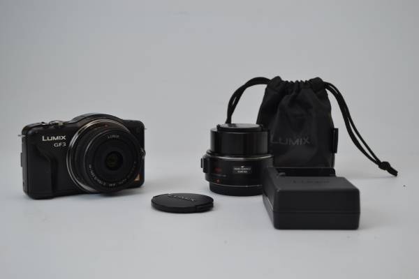 LUMIX DMC-GF3 Panasonic ミラーレス一眼レフカメラ ダブルレンズ
